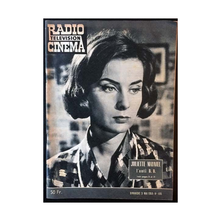 1. Radio télévision cinéma n°485 - Dimanche 3 Mai 1959 Juliette Mayniel l'anti B. B