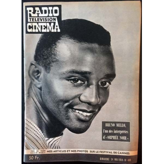 1. Radio télévision cinéma n°488 - Dimanche 24 Mai 1959 Bruno Mello, l'un des interprètes d'"Orphée noir"