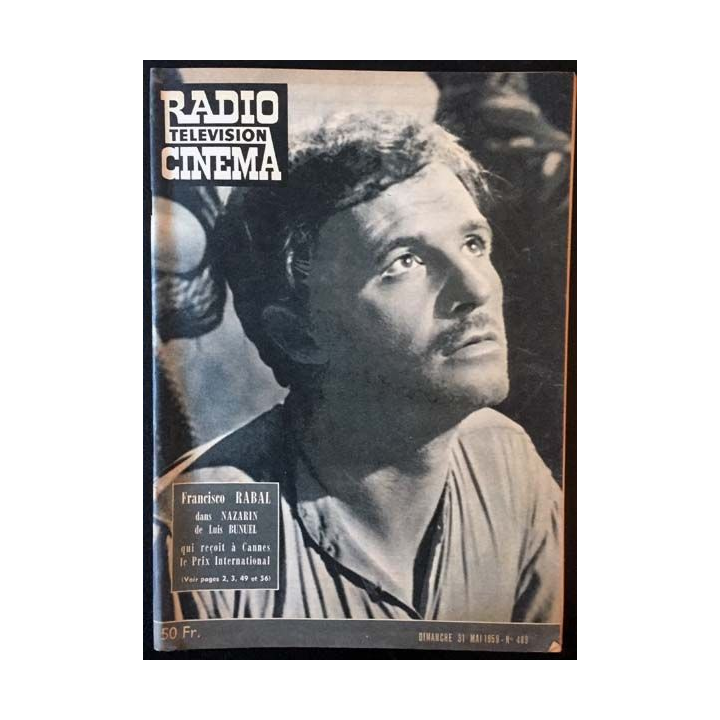 1. Radio télévision cinéma n°489 - Dimanche 31 Mai 1959