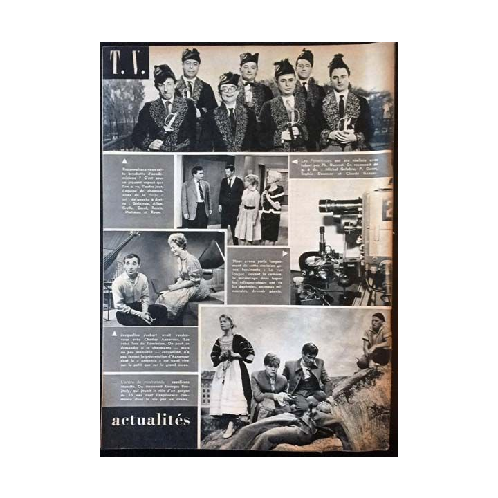 1. Radio télévision cinéma n°490 - Dimanche 7 Juin 1959 Jean Marais sera Lagardère dans "Le bossu" de Hunebelle