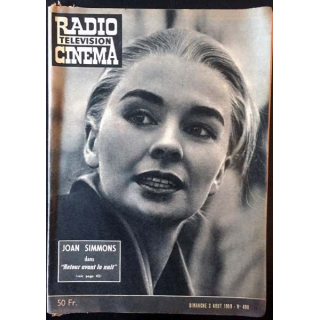 1. Radio télévision cinéma n°498 - Dimanche 2 Août 1959 Joan Simmons dans "Retour avant la nuit"