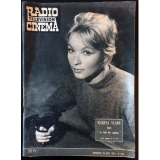 1. Radio télévision cinéma n°502 - Dimanche 30 Août 1959 Marina Vlady dans "La Nuit des espions"