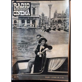 1. Radio télévision cinéma n°503 - Dimanche 6 Septembre 1959 Gina Lollobrigida passe devant St-Marc à Venise