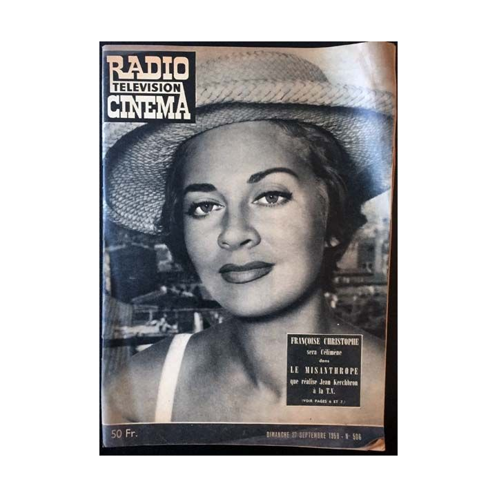1. Radio télévision cinéma n°506 - Dimanche 27 Septembre 1959