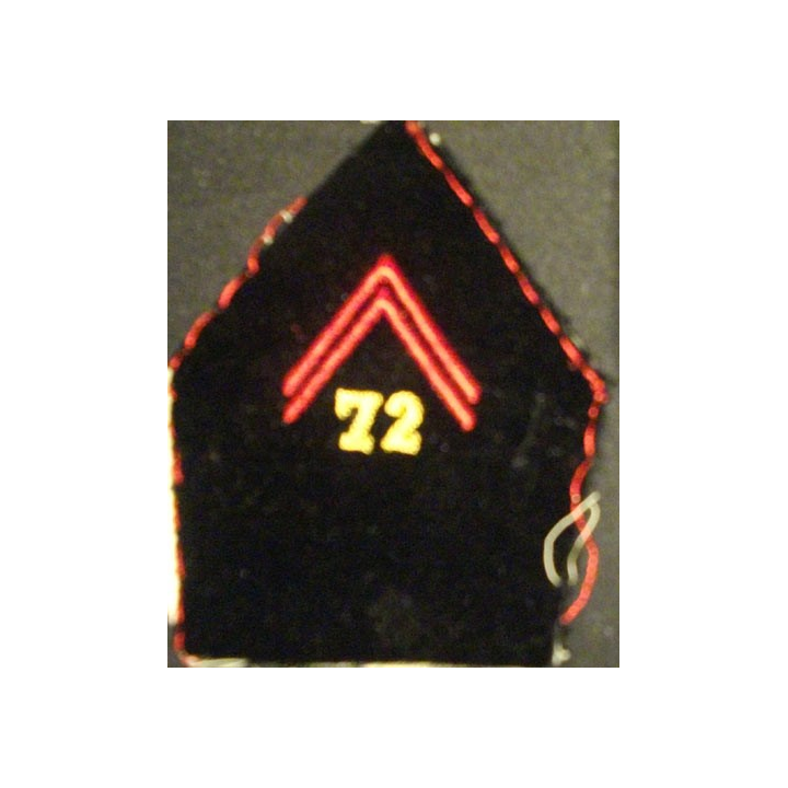 SOUTACHE DU 72°RÉGIMENT DU GÉNIE CADRE EN CANNETILLE