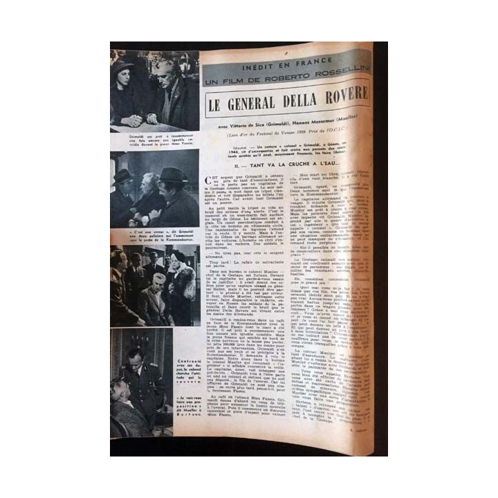 1. Radio télévision cinéma n°510 - Dimanche 25 Octobre 1959 Geneviève Cluny dans Suzanne et les Roses
