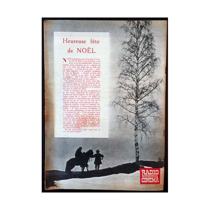 1. Radio télévision cinéma n°518 - Dimanche 20 Décembre 1959