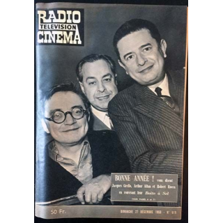 1. Radio télévision cinéma n°519 - Dimanche 27 Décembre 1959