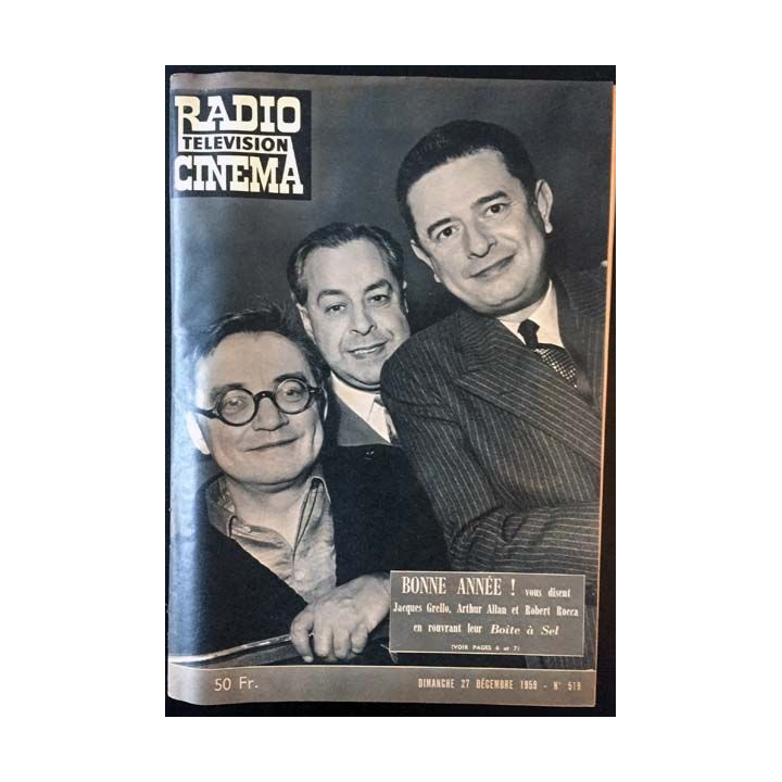 1. Radio télévision cinéma n°519 - Dimanche 27 Décembre 1959
