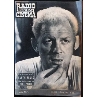 1. Radio télévision cinéma n°525 - Dimanche 7 Février 1960 Un homme seul : Pantalaskas film bouleversant de Paul Paviot