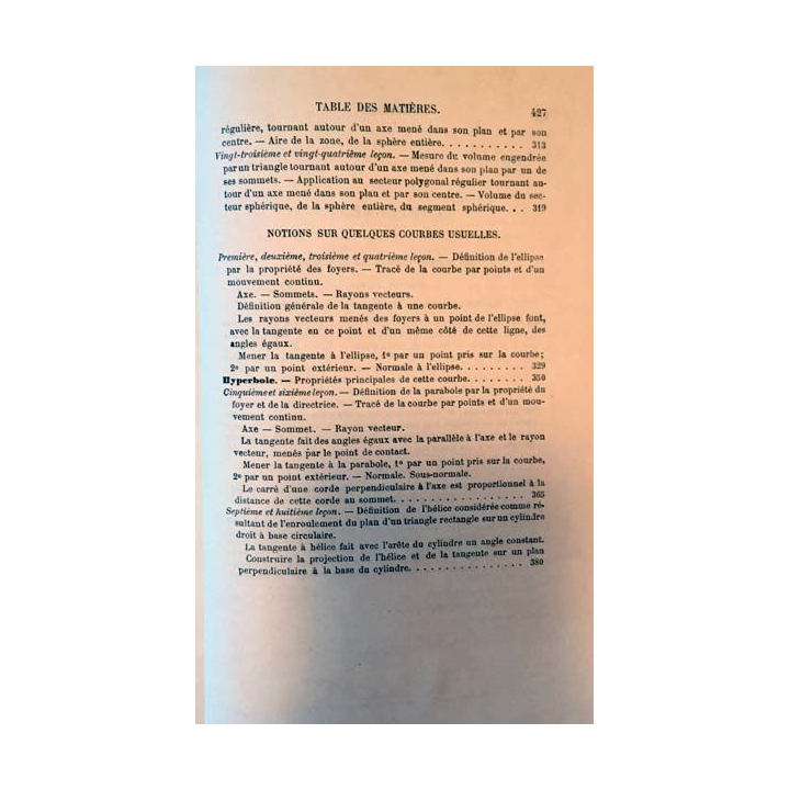 1. Éléments de géométrie rédigés d'après les programmes de l'enseignement scientifique des lycées de A. Amiot