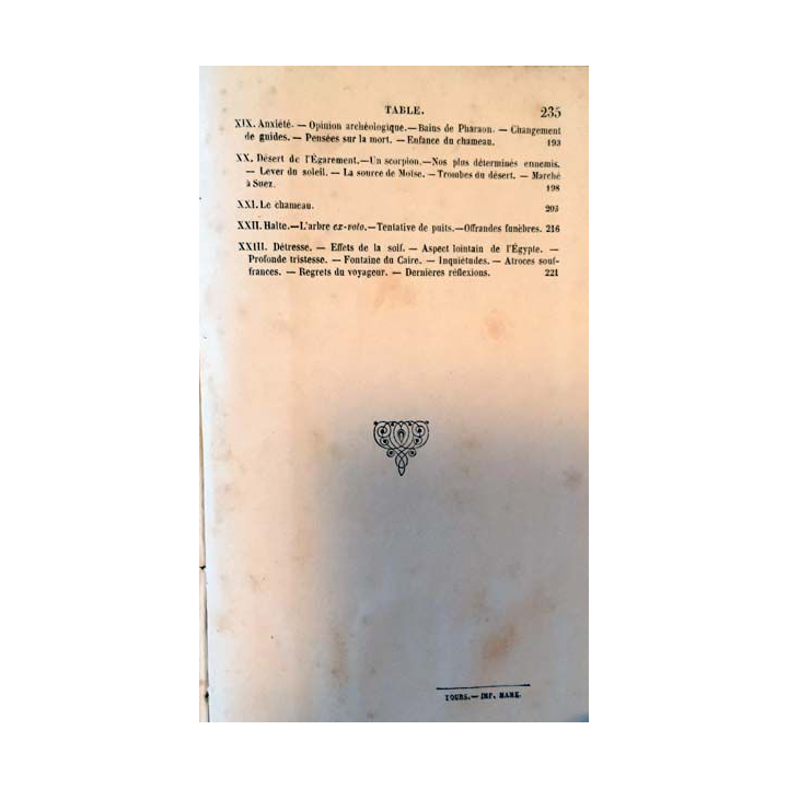1. Voyage au Mont Sinaï de L. De Tesson aux éditions Mame 1851
