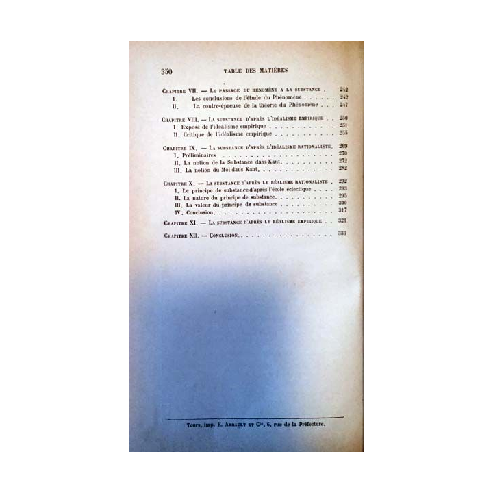 1. L'idée du phénomène étude analytique et critique de Émile Boirac aux éditions Félix Alcan 1894