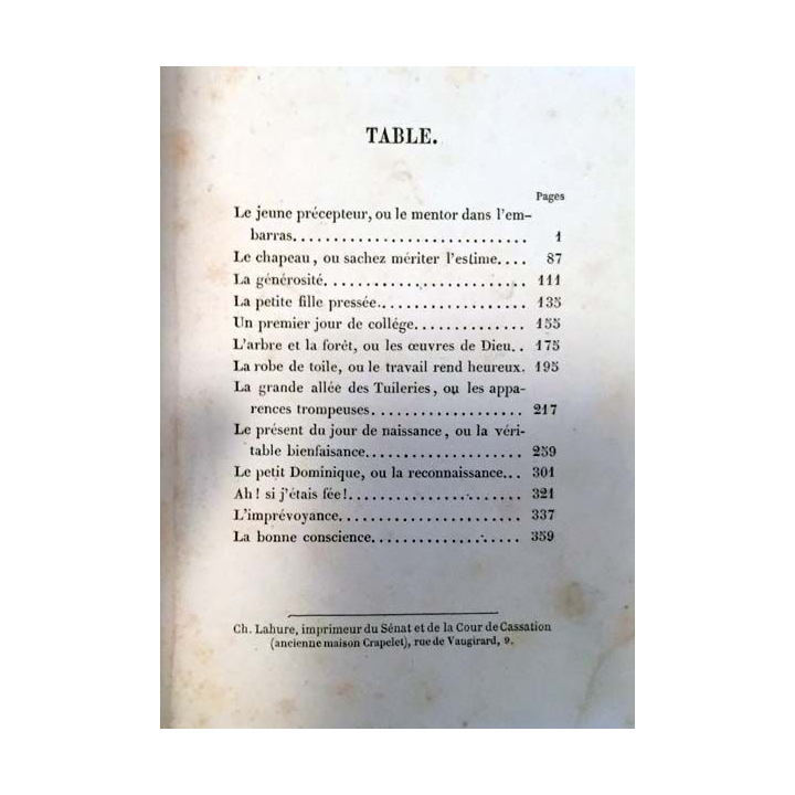 1. Récréations morales contes à l'usage de la jeunesse de Mme Guizot aux éditions Didier 1855