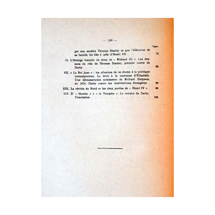 1. Le secret de William Stanley VIe Comte Derby de Abel Lefranc aux éditions du Flambeau 1923