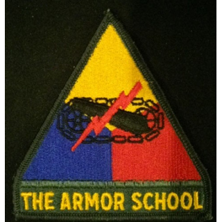 The armor school US army patch