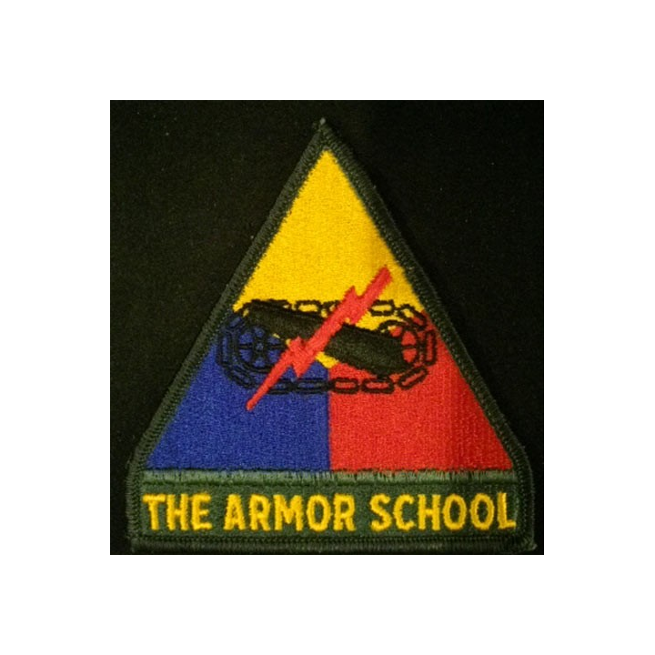 The armor school US army patch