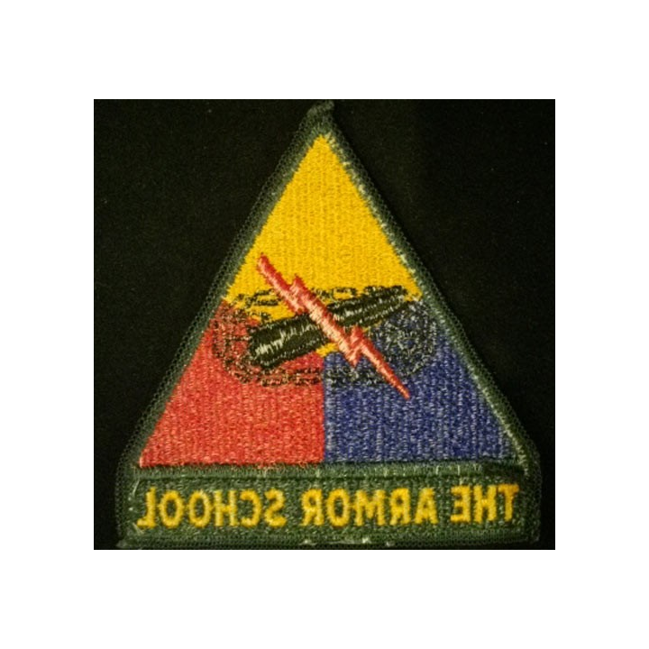 The armor school US army patch