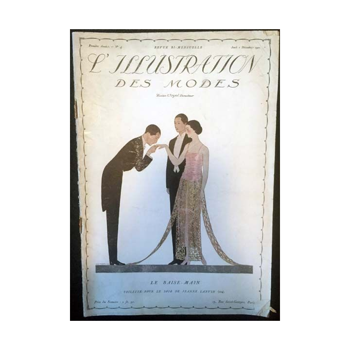 1. L'illustration des modes n°4 - Jeudi 2 Décembre 1920 Le baise-main