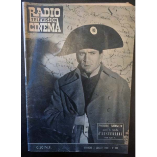 1. Radio télévision cinéma n°546 - Dimanche 3 Juillet 1960 Pierre Mondy gagne la bataille d'Austerlitz