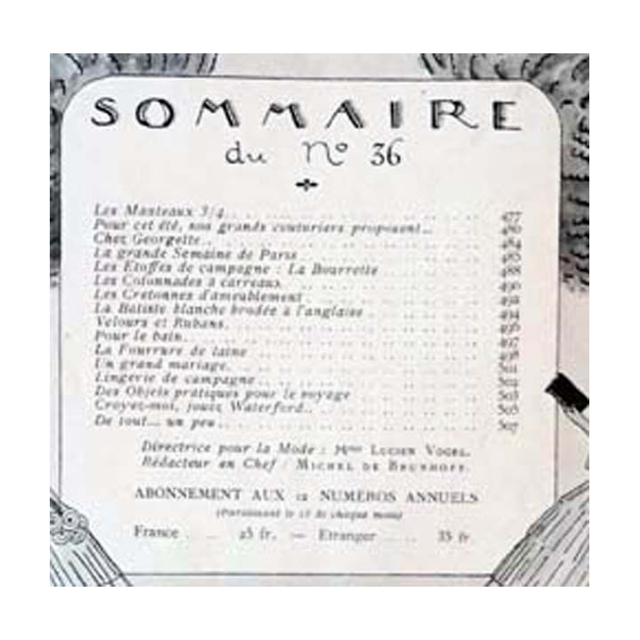 1. L'illustration ou Le Jardin des Modes n°30 - 15 Juillet 1922 Le pigeonnier vert