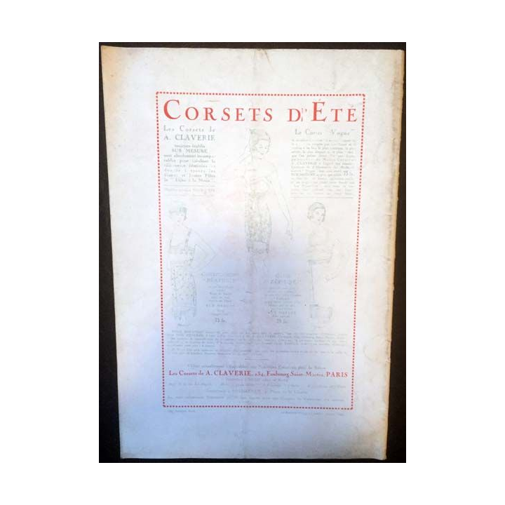 1. Le Jardin des Modes n°37 - 15 Aout 1922 Les plumes vertes