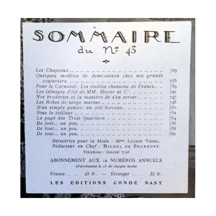 1. Le Jardin des Modes n°45 - 15 Février 1922 Deux toilettes de Bernard pour le printemps