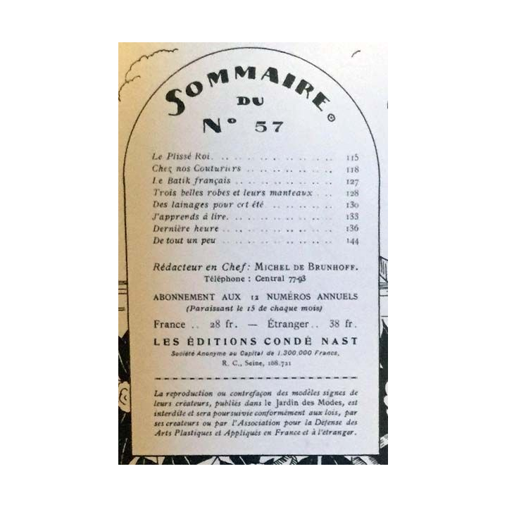 1. Le Jardin des Modes n°57 - 15 Avril 1924 Les deux amis