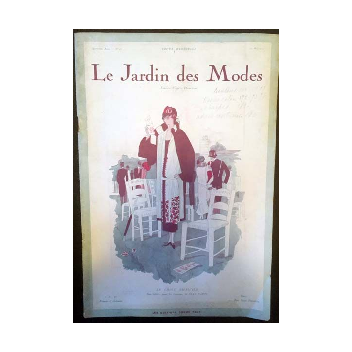 1. Le Jardin des Modes n°58 - 15 Mai 1924 Le choix difficile
