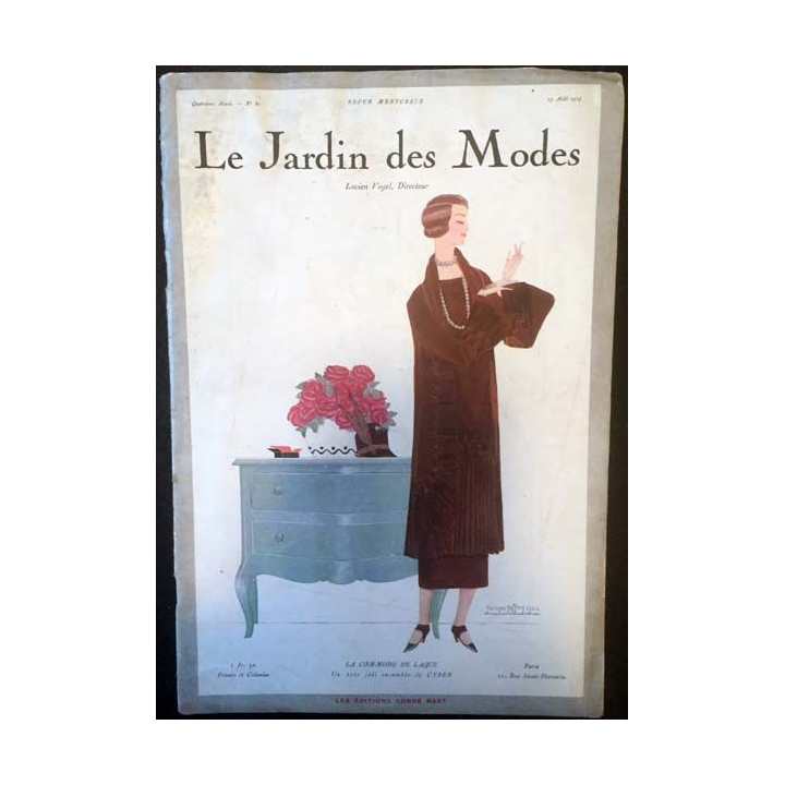 1. Le Jardin des Modes n°61 - 15 Aout 1924 La commode de laque