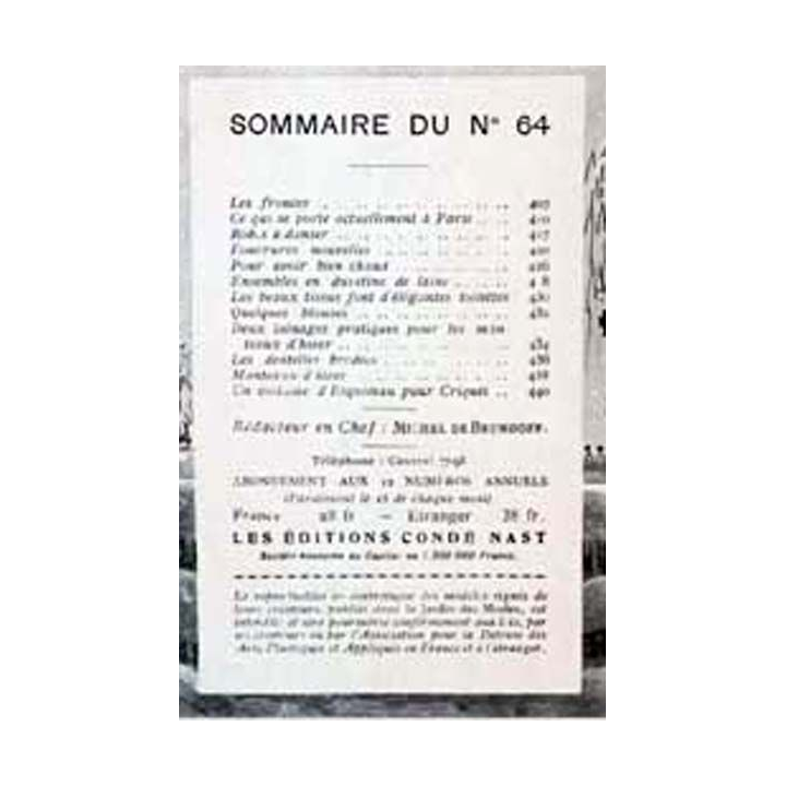 1. Le Jardin des Modes n°64 - 15 Novembre 1924 Madame et ses deux pages