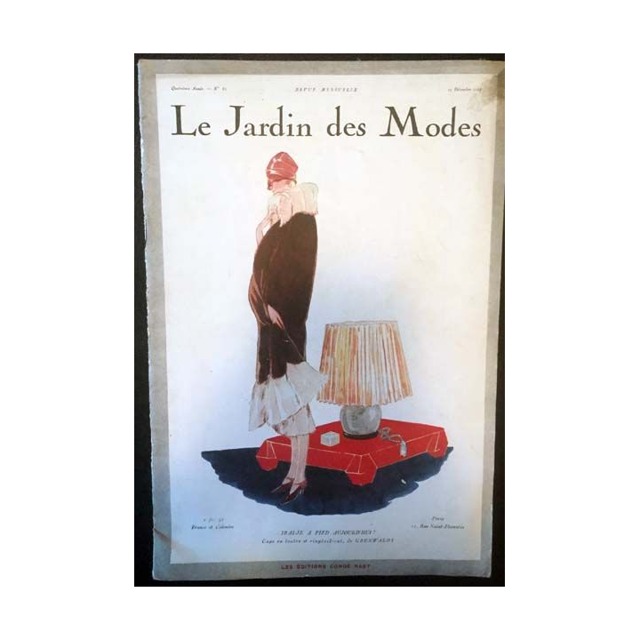 1. Le Jardin des Modes n°65 - 15 Décembre 1924 Irai-je à pied aujourd'hui ?