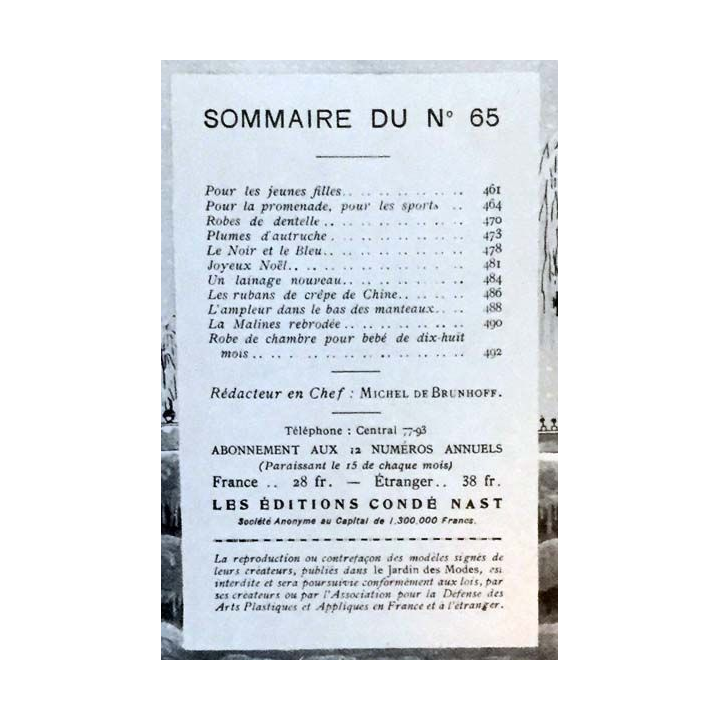 1. Le Jardin des Modes n°65 - 15 Décembre 1924 Irai-je à pied aujourd'hui ?