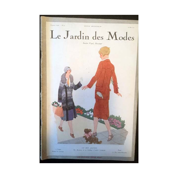 1. Le Jardin des Modes n°71 - 15 Juin 1925 Un bon accueil