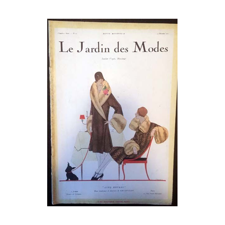 1. Le Jardin des Modes n°77 - 15 Décembre 1925 "Cinq heures"