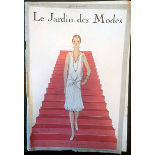 1. Le Jardin des Modes n°97 - 15 Aout 1927 Une robe du soir de Worth