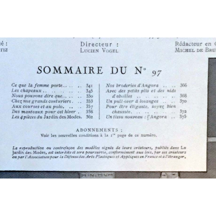 1. Le Jardin des Modes n°97 - 15 Aout 1927 Une robe du soir de Worth