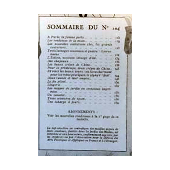 1. Le Jardin des Modes n°104 - 15 Mars 1928 Le matin au bois