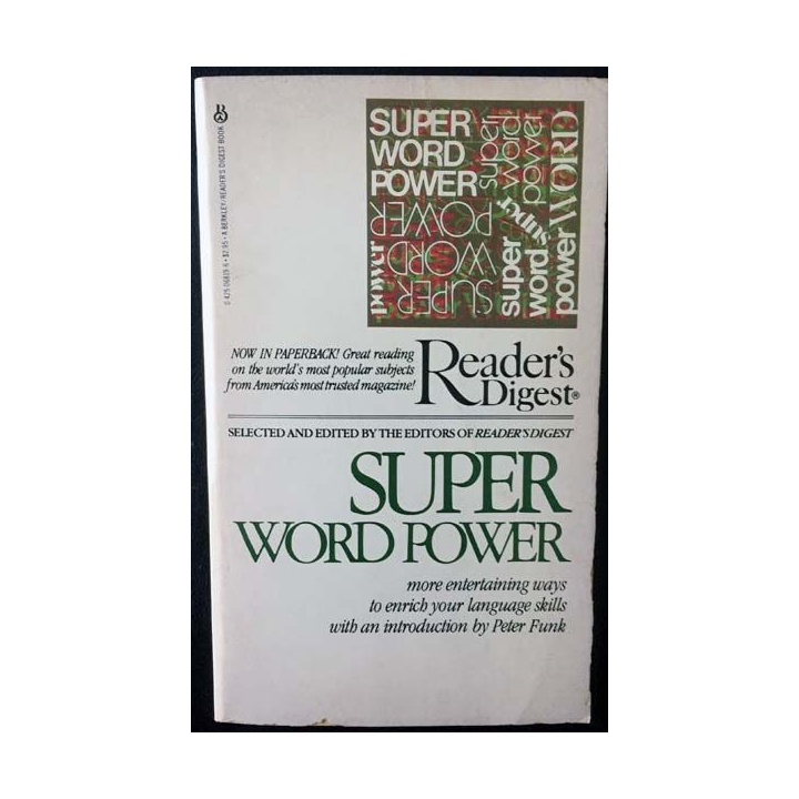 1. Super Word Power aux éditions A berkley / Reader's Digest Book