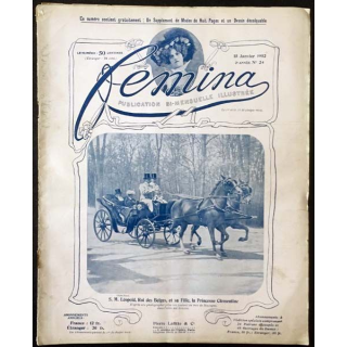 1. Femina n°24 - 15 Janvier 1902 aux éditions Pierre Lafitte & Cie