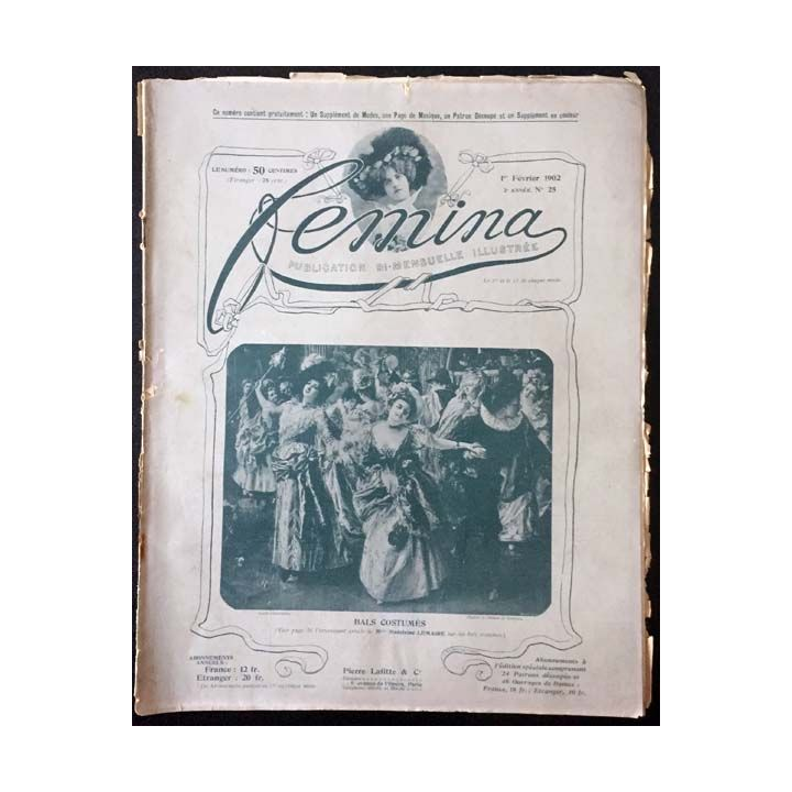 1. Femina n°25 - 1er Février 1902 aux éditions Pierre Lafitte & Cie