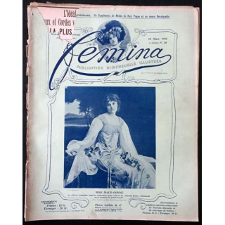1. Femina n°28 - 15 Mars 1902 aux éditions Pierre Lafitte & Cie