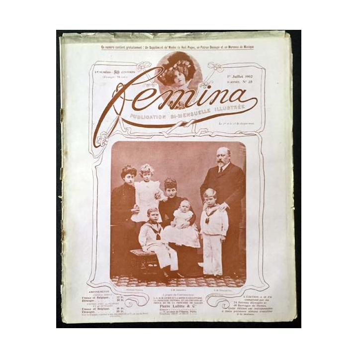 1. Femina n°35 - 1er Juillet 1902 aux éditions Pierre Lafitte & Cie
