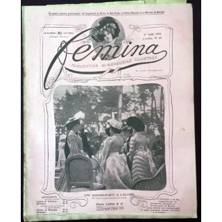 1. Femina n°37 - 1er Août 1902 aux éditions Pierre Lafitte & Cie