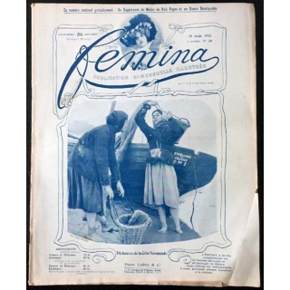 1. Femina n°38 - 15 Août 1902 aux éditions Pierre Lafitte & Cie