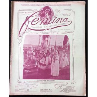 1. Femina n°39 - 1er Septembre 1902 aux éditions Pierre Lafitte & Cie