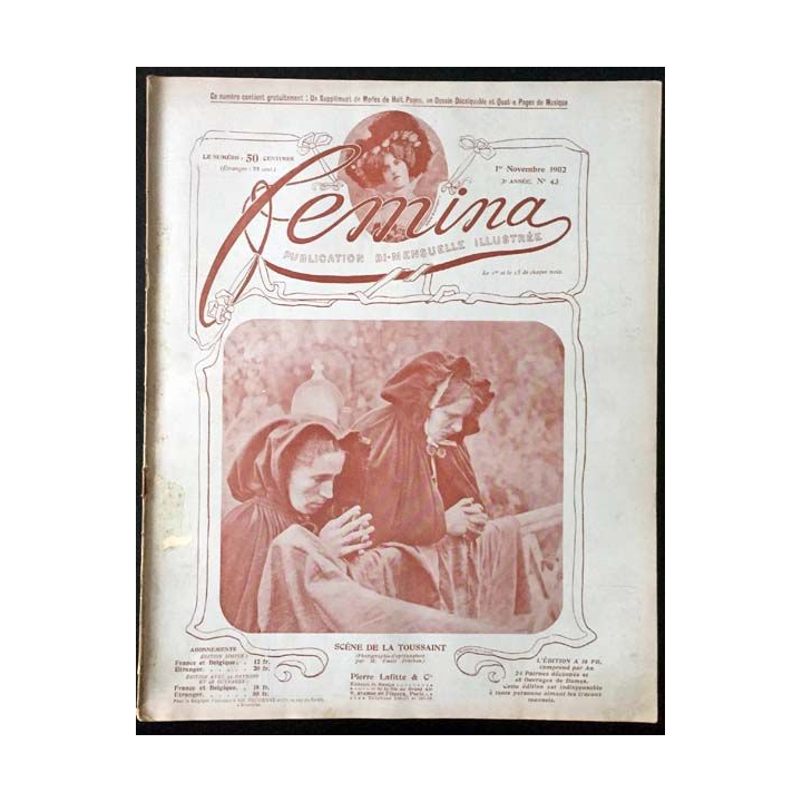 1. Femina n°43 - 1er Novembre 1902 aux éditions Pierre Lafitte & Cie