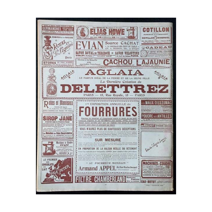 1. Femina n°43 - 1er Novembre 1902 aux éditions Pierre Lafitte & Cie