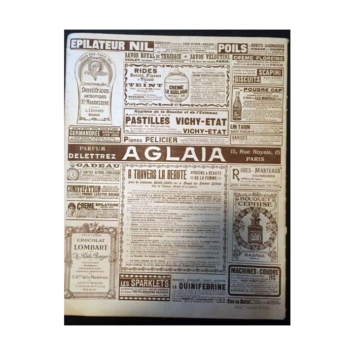 1. Femina n°63 - 1er Septembre 1903 aux éditions Pierre Lafitte & Cie