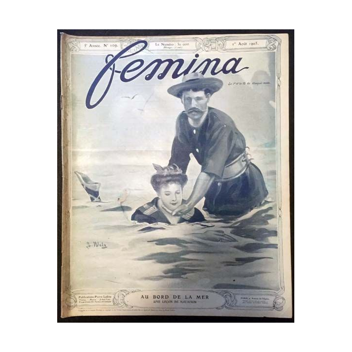 1. Femina n°109 - 1er Août 1905 aux éditions Pierre Lafitte & Cie